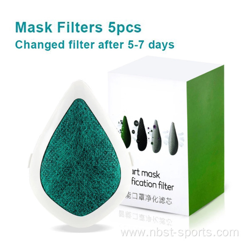 Replaceable filter element for Wearable Powered Air Purifier